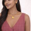 Gold Crescent Moon Choker Necklace Set – Anti Tarnish Jewelry