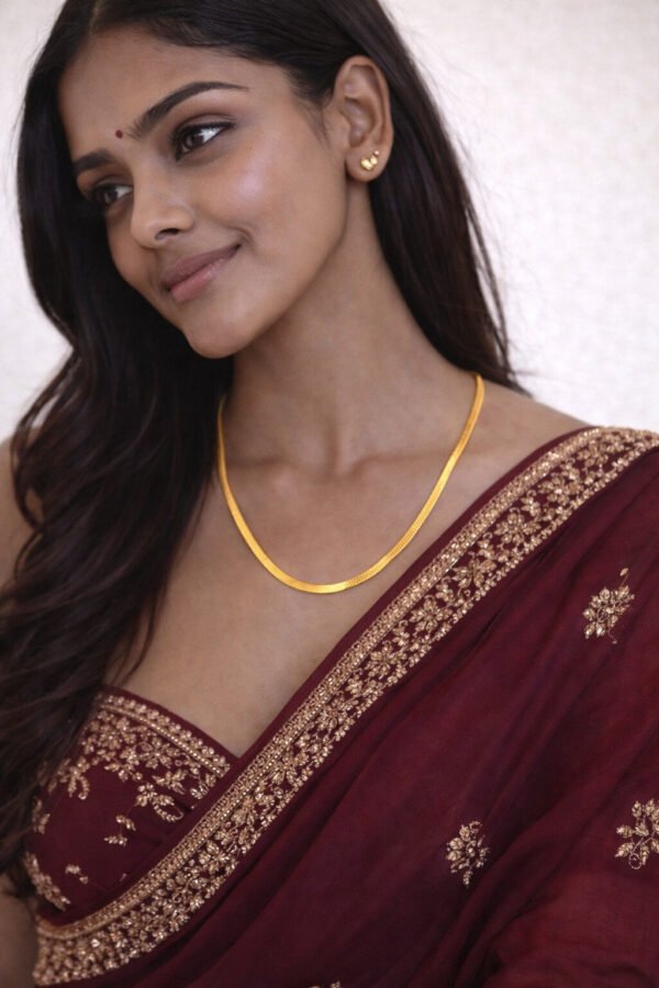 Elegant Gold Snake Chain Necklace for Women – Anti Tarnish