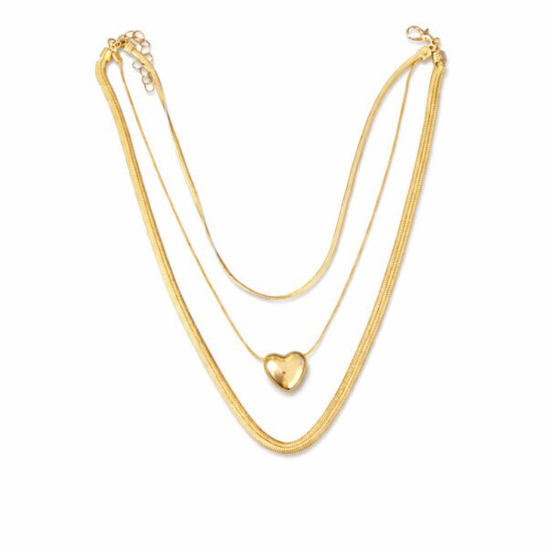 Elegant Women’s Layered Gold Necklace Set