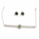 Elegant Green AD Stone Jewelry Set for Women