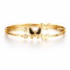 Elegant Gold Butterfly Bangle Bracelet – Anti-Tarnish | Adjustable Women’s Jewelry