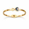 Elegant Gold Evil Eye Bangle for Women – Anti Tarnish Finish