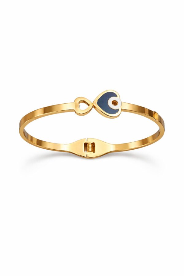 Elegant Gold Evil Eye Bangle for Women – Anti Tarnish Finish