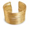 Handcrafted Gold Wire Cuff Bracelet for Women – Anti Tarnish & Adjustable