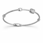 Silver Bangle on Graceful Wrist – Anti Tarnish Daily Wear Bracelet