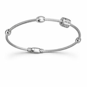 Silver Bangle on Graceful Wrist – Anti Tarnish Daily Wear Bracelet