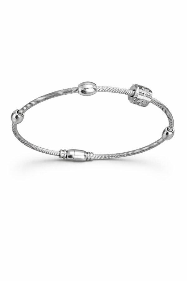 Silver Bangle on Graceful Wrist – Anti Tarnish Daily Wear Bracelet