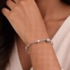 Silver Bangle on Graceful Wrist – Anti Tarnish Daily Wear Bracelet