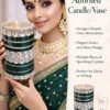 Emerald Green Crystal Chura Set for Brides – Wedding & Festive Wear
