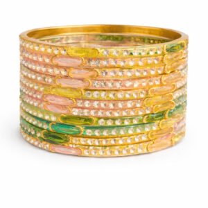 Women Glass Bangles Set – Multicolour Traditional Bangles