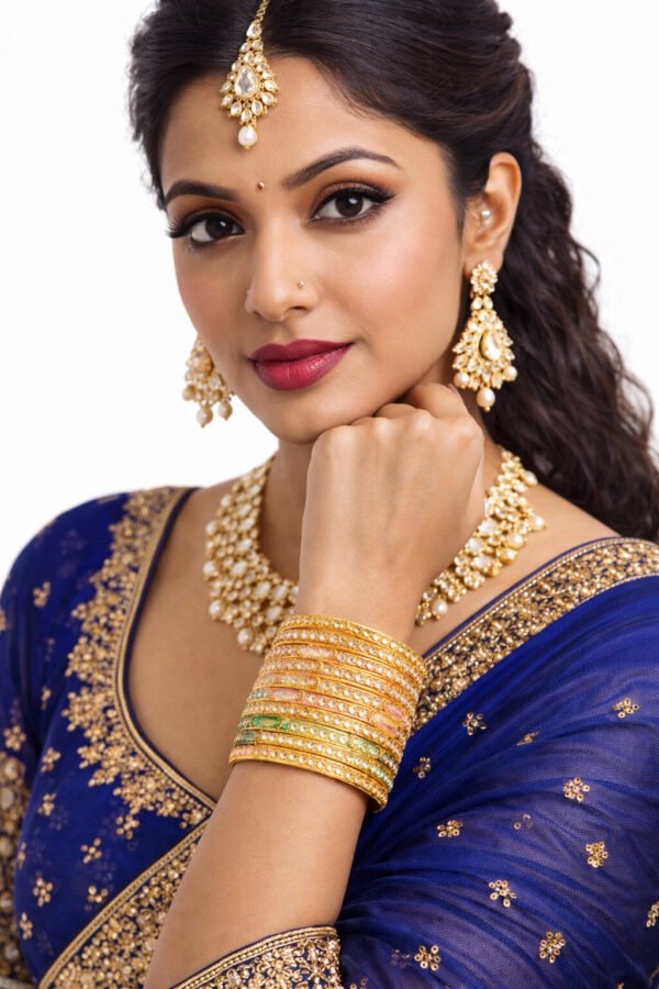 Women Glass Bangles Set – Multicolour Traditional Bangles